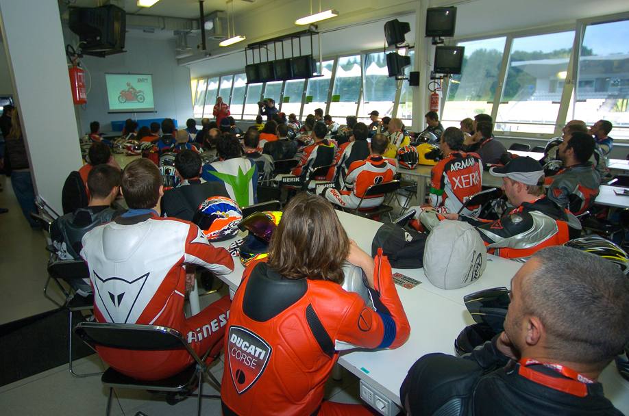 La lezione di una edizione passata del Ducati Riding Experience